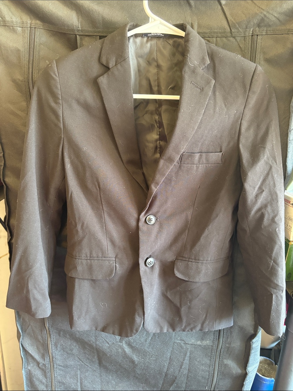 Chaps Dark Brown Two-Button Blazer